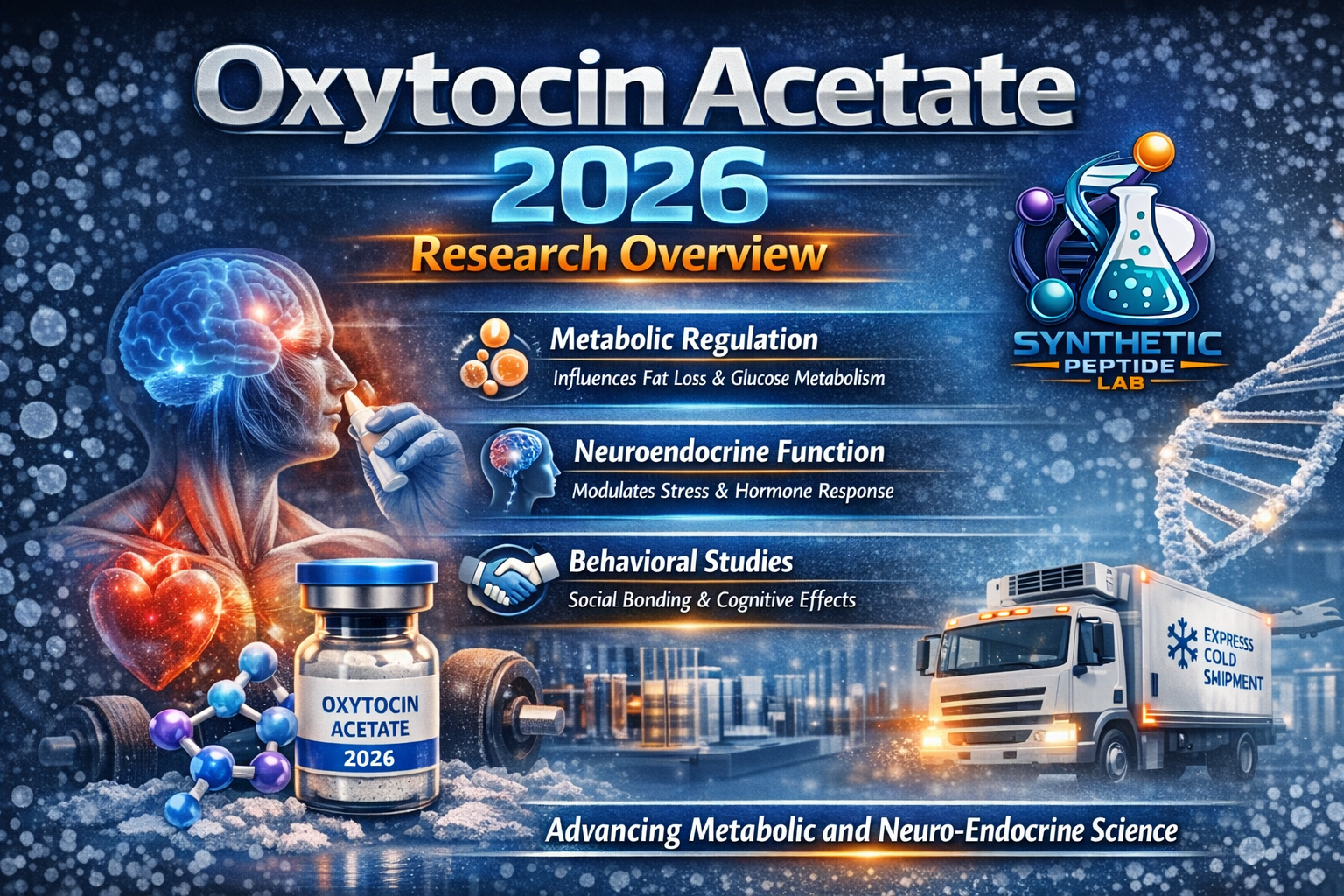 Oxytocin Acetate: 2026 Technical Overview of Metabolic and Neuro-Endocrine Research Buy Oxytocin Acetate Peptide Online For Sale