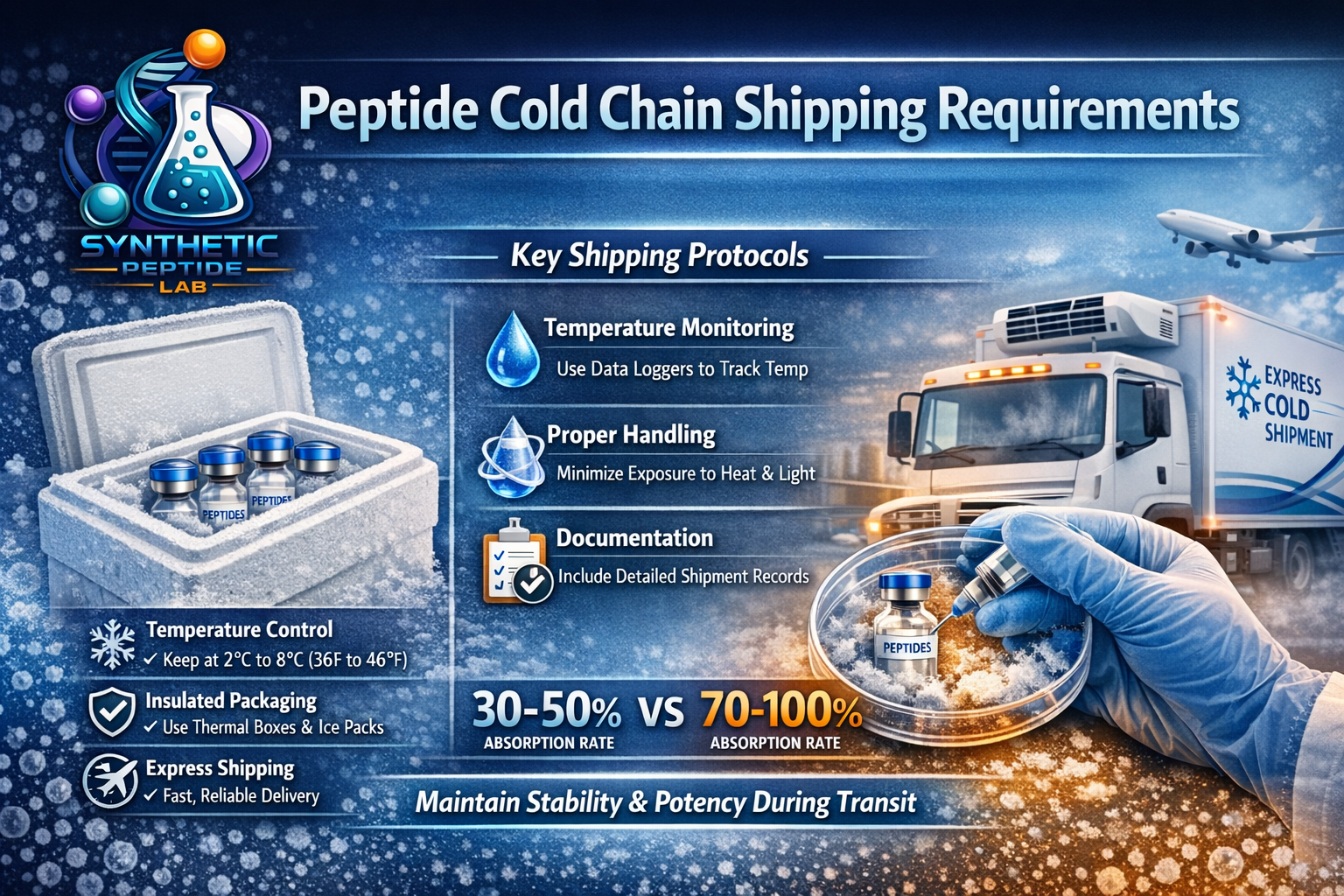 Peptide Cold Chain Shipping Requirements Peptide Cold Chain Shipping Requirements