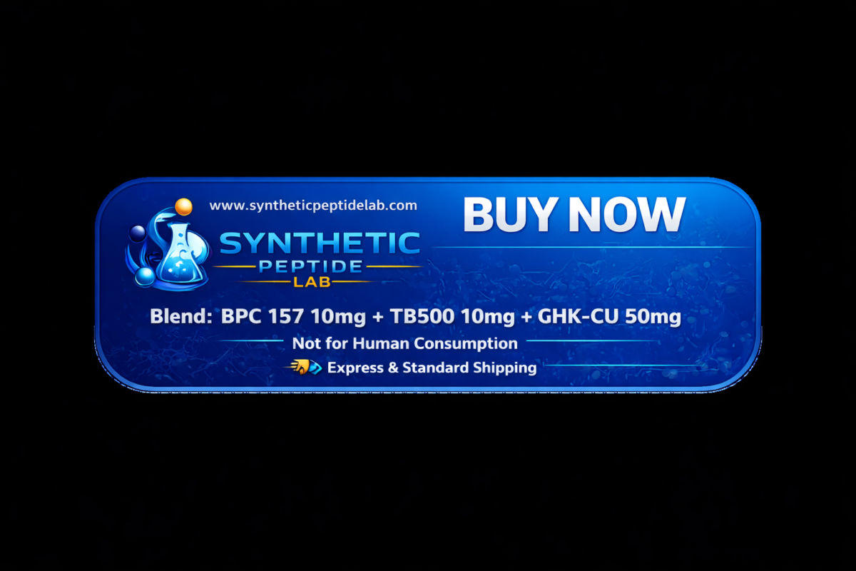Buy Peptide Blend: BPC 157 10mg + TB500 10mg+ GHK-CU 50mg
